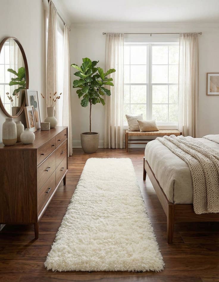 Detail image of 2' 7 x 10' Infinity Shag Runner Rug