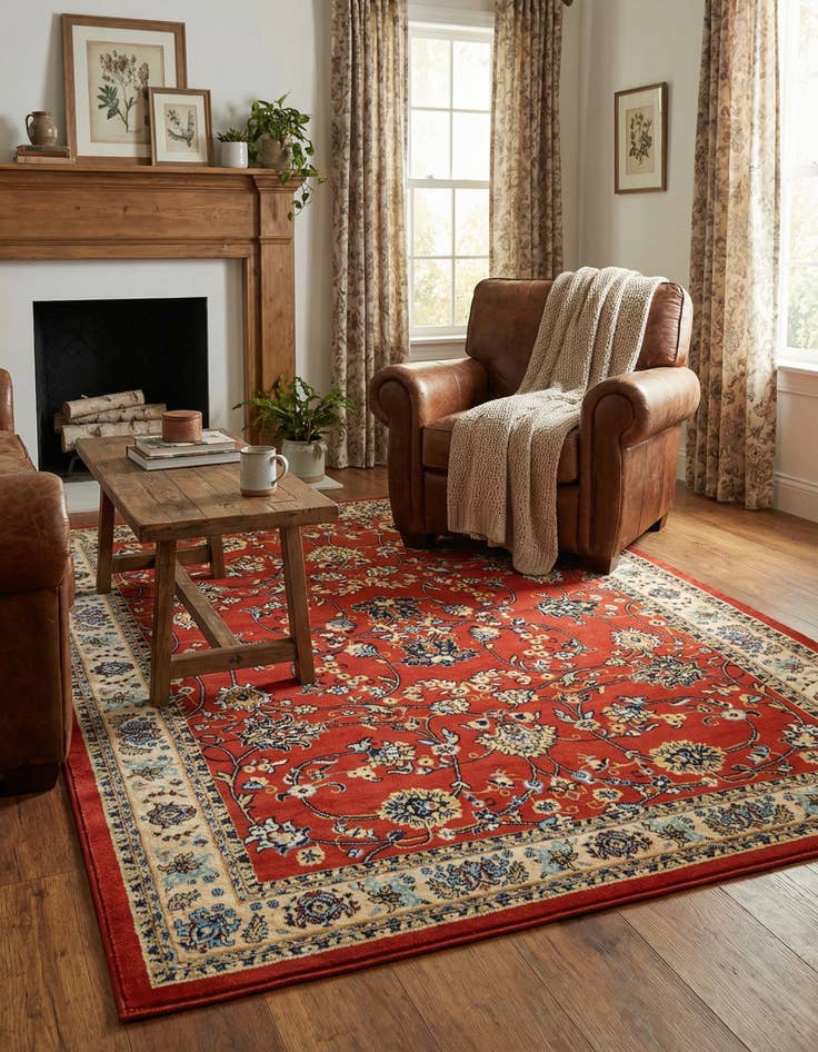 Detail image of 7' x 10' Kashan Design Rug