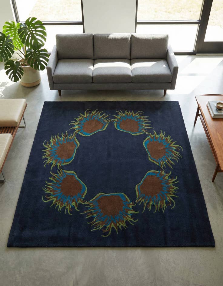 Detail image of 7' 5 x 7' 6 Luna Wool Square Rug