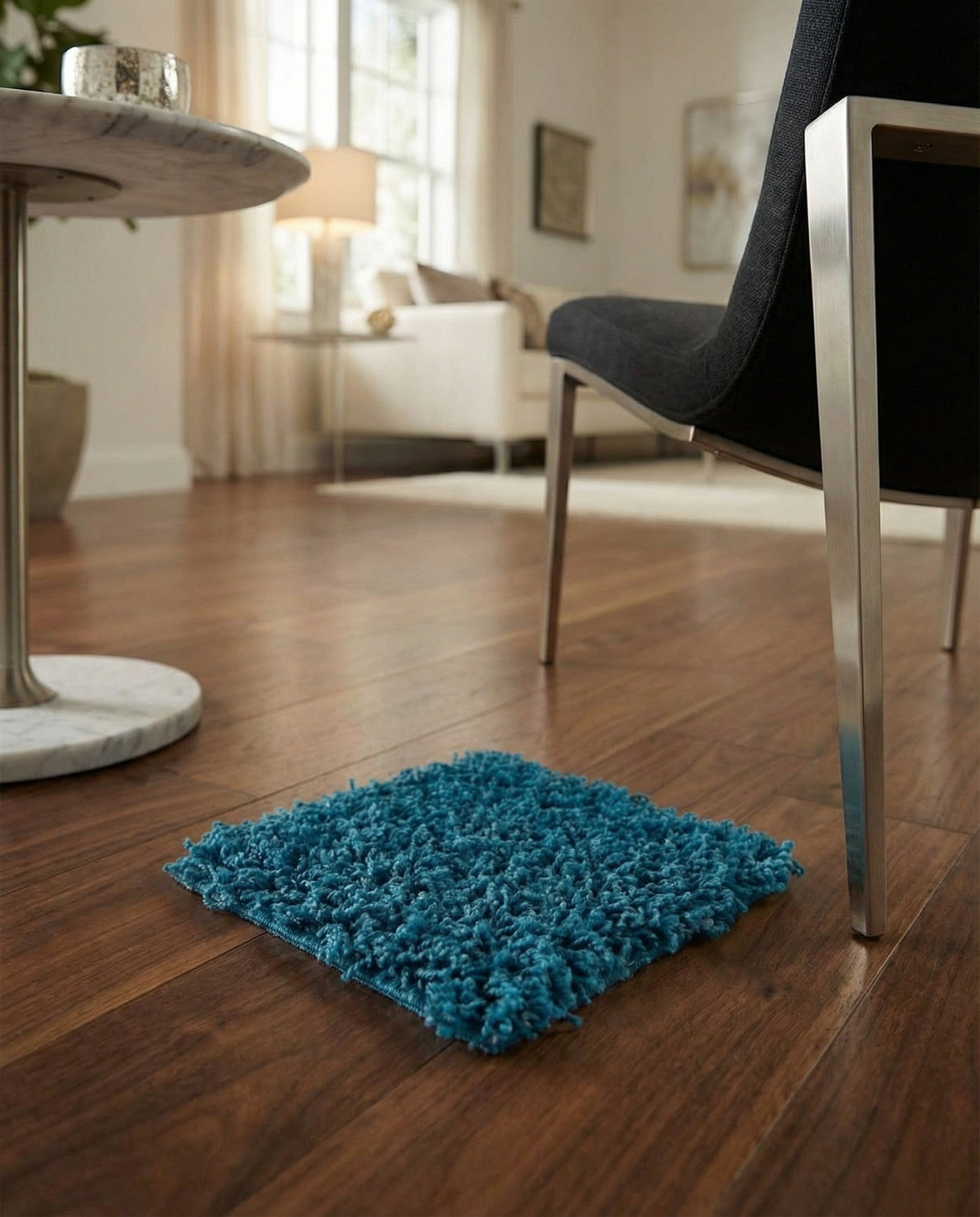 1' x 1' Solid Shag Sample Rug