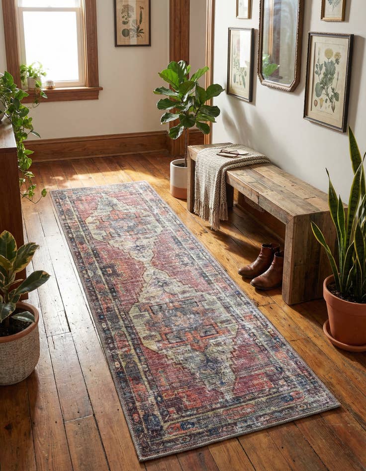 Detail image of 2' x 6' Washable Maahru Runner Rug