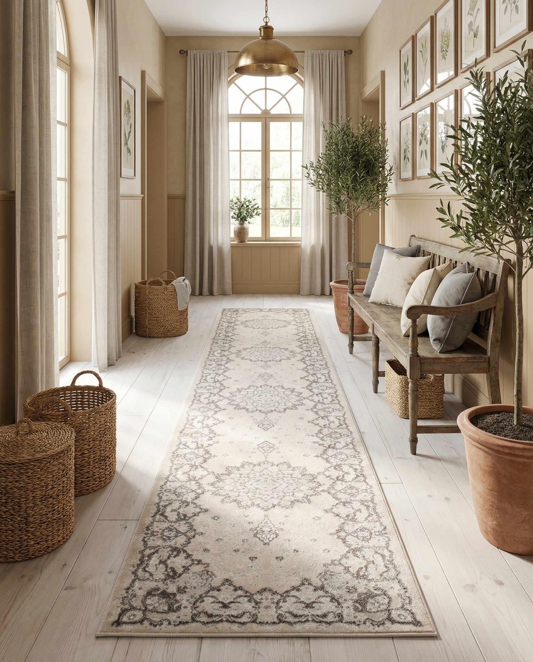 90cm x 500cm Mashad Design Alfombra Pasillera