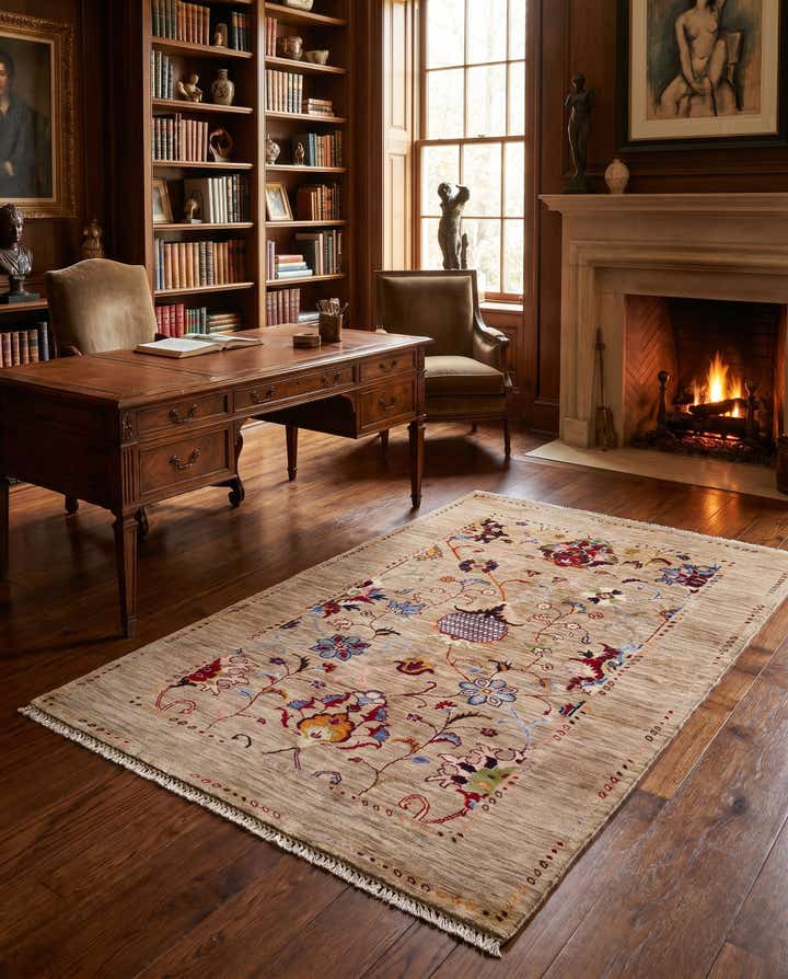 3' 4 x 5' 3 Hand Knotted Ariana Ziegler Rug