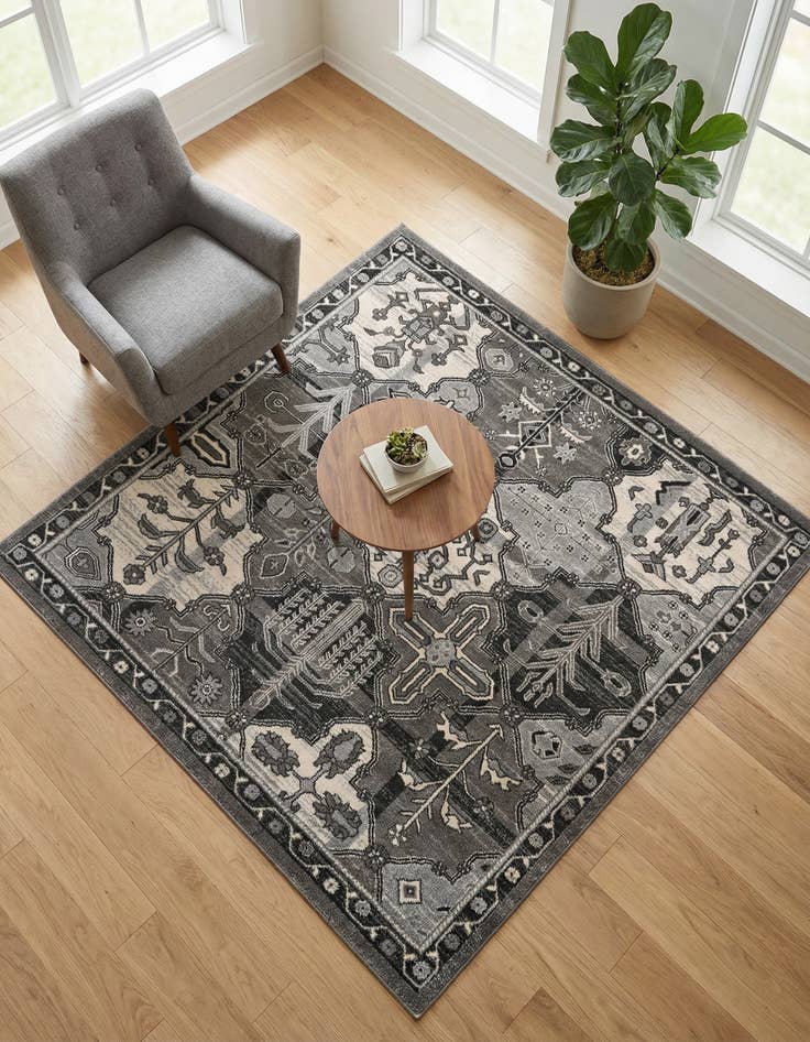 Detail image of 6' x 6' Miranda Square Rug