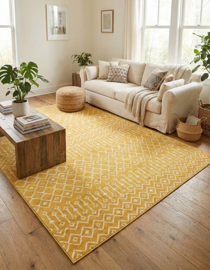 Detail image of 9' x 12' Kasbah Trellis Rug