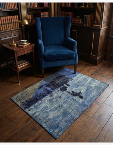 3' 9 x 4' 10 Hand Knotted Ultra Vintage Persian Wool Rug