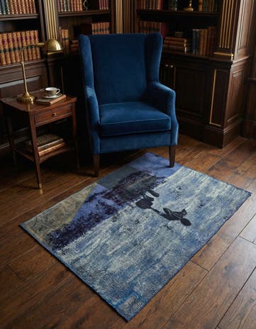 3' 9 x 4' 10 Hand Knotted Ultra Vintage Persian Wool Rug