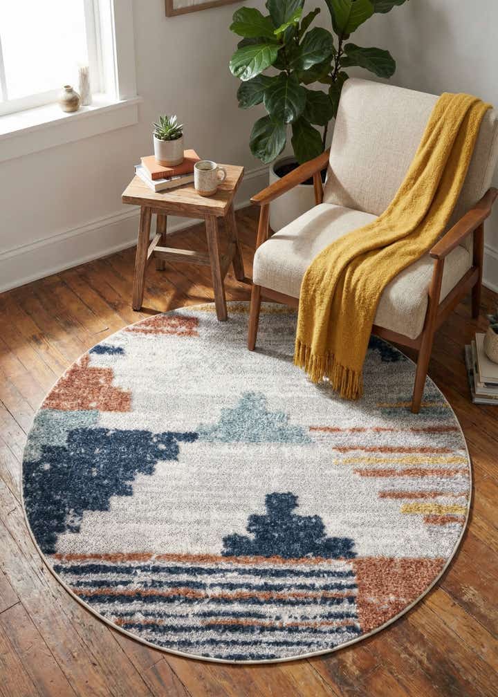 4' x 4' Cherokee Round Rug