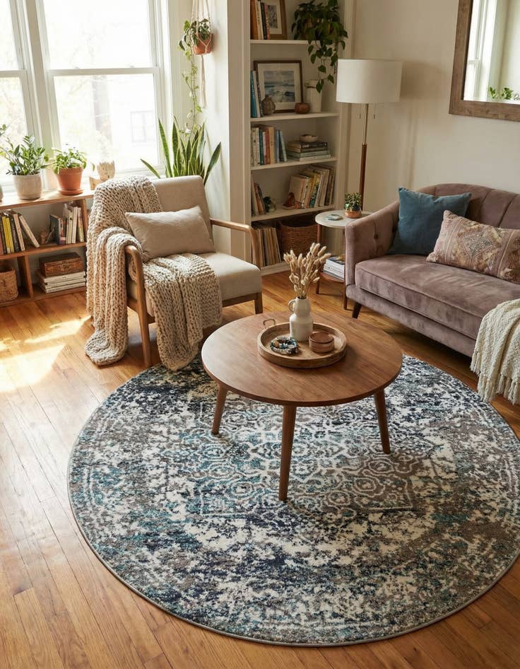 Detail image of 5' 3 x 5' 3 Arlington Round Rug