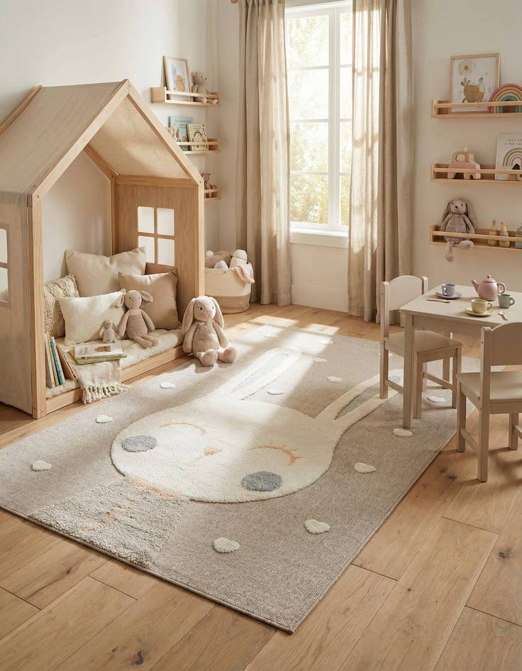 Detail image of 6' x 9' Whimsy Kids Rug