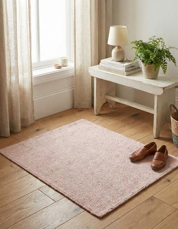 English Rose Hand Woven Jill Zarin English Manor Farmhouse Wool Rug