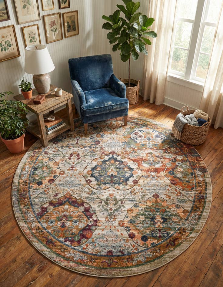 Detail image of 8' x 8' Isabella Round Rug