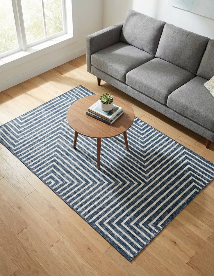 Detail image of 4' x 6' Washable Modern Indoor / Outdoor Rug