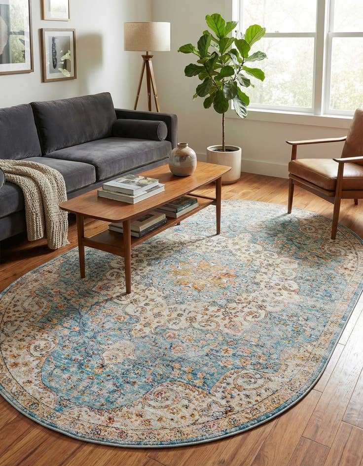 Detail image of 5' 3 x 8' Newport Oval Rug