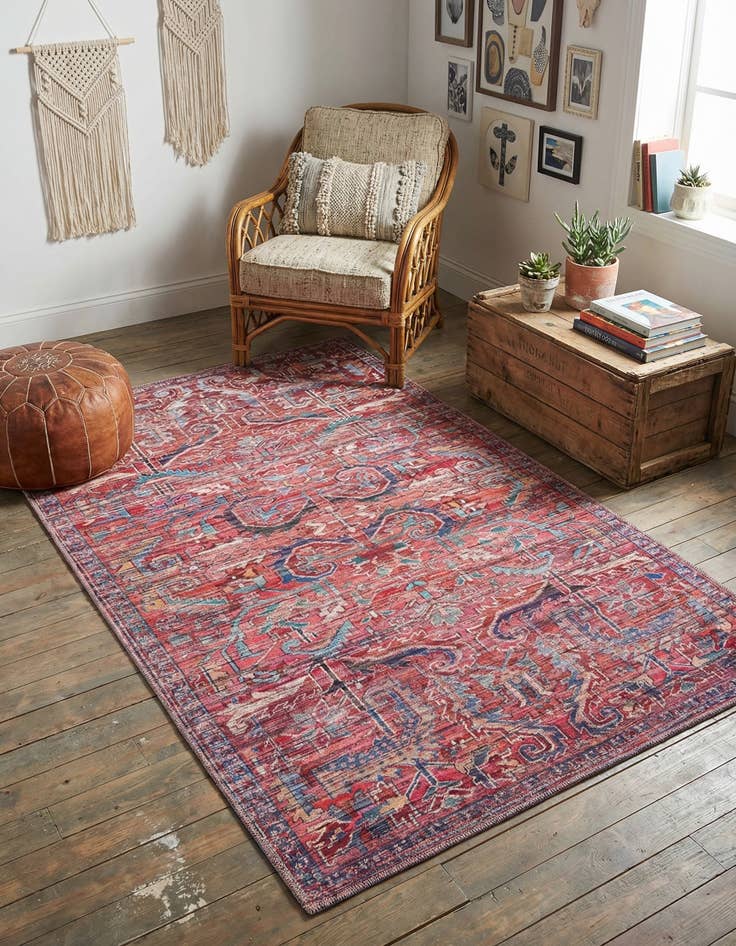 Detail image of 4' x 6' Washable Maahru Rug