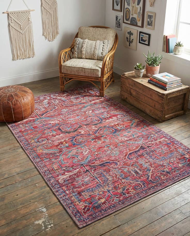 Detail image of 4' x 6' Washable Maahru Rug
