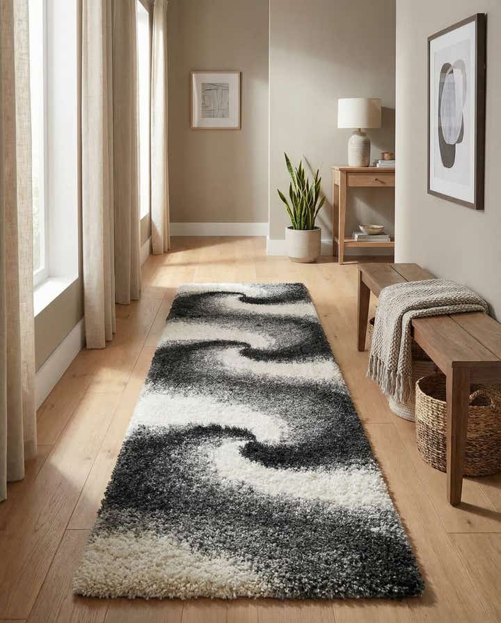 2' 7 x 10' Soft Touch Shag Runner Rug