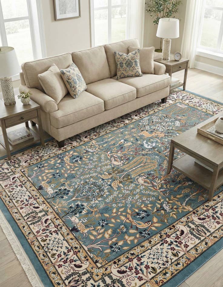 Detail image of 7' 10 x 11' Nain Design Rug