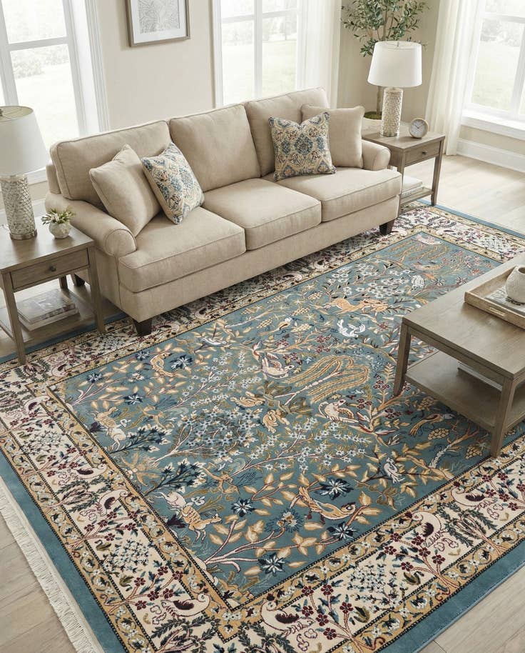 Detail image of 7' 10 x 11' Nain Design Rug
