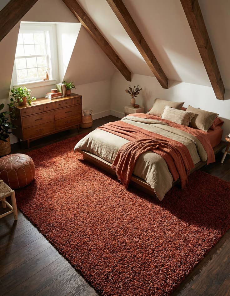 Detail image of 9' x 12' Solid Shag Rug