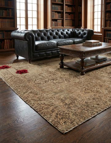 7' 8 x 9' 5 Hand Knotted Ultra Vintage Persian Wool Rug
