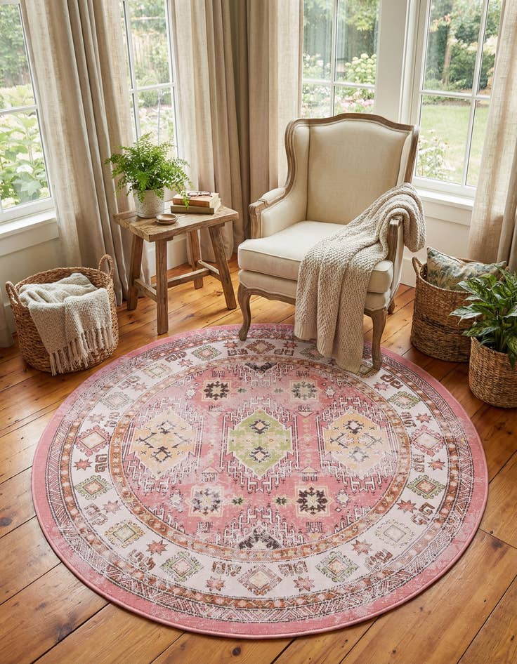 Detail image of 5' 3 x 5' 3 Aarhus Round Rug