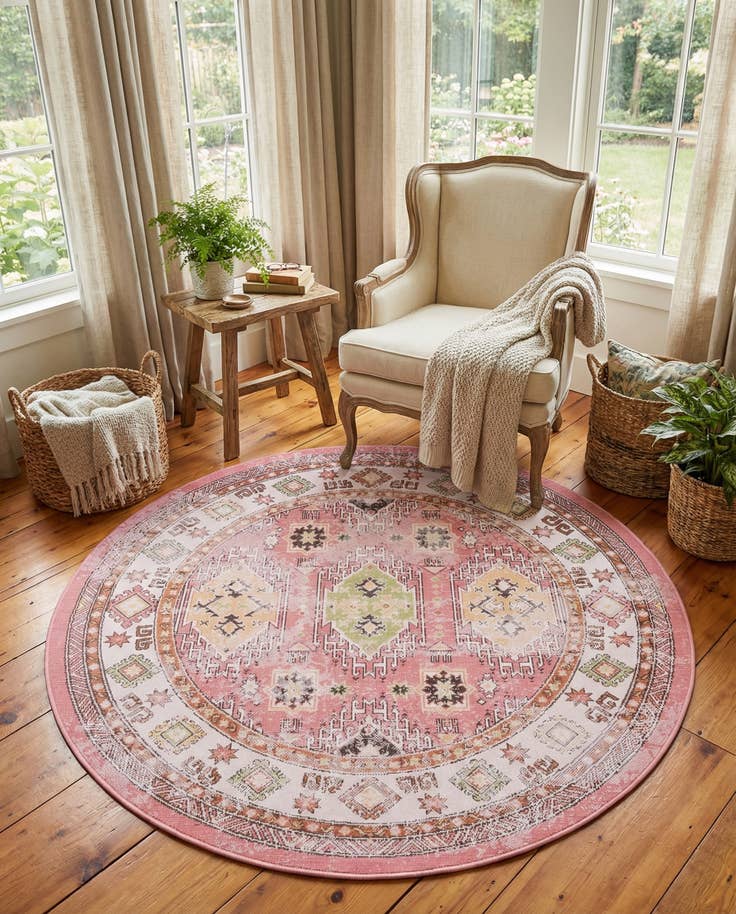 Detail image of 5' 3 x 5' 3 Aarhus Round Rug