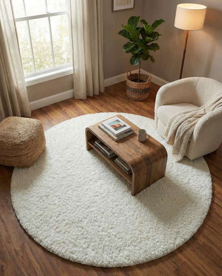 7' 10 x 7' 10 Zermatt Shag Round Rug