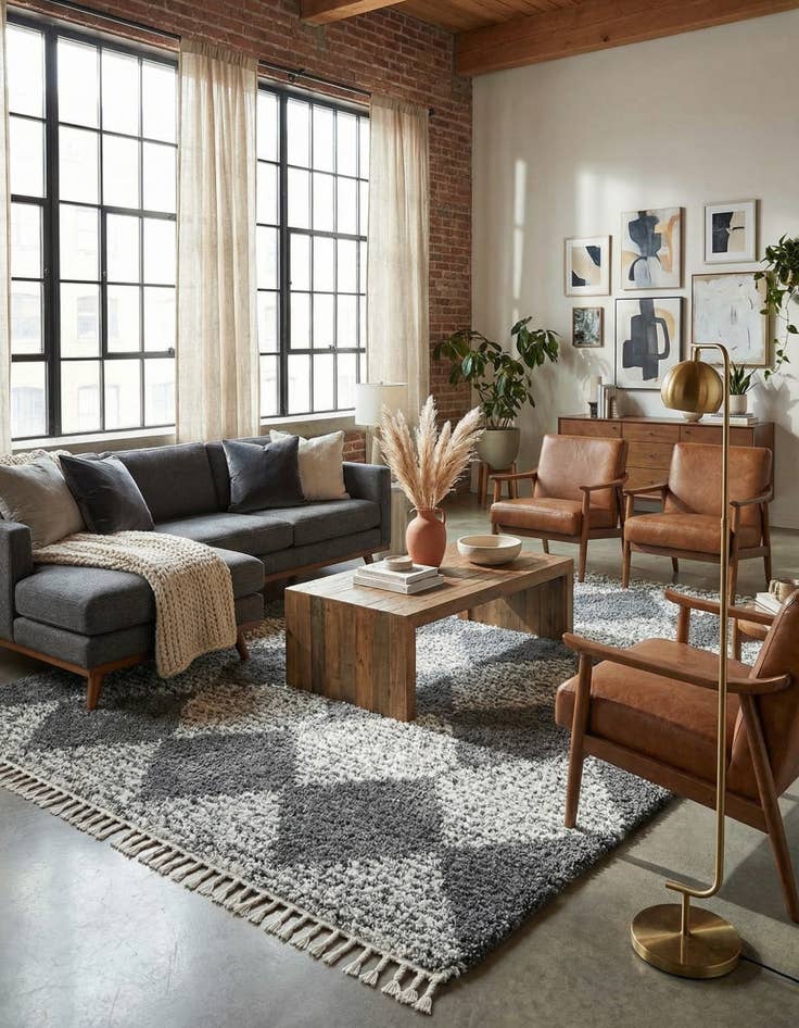 Detail image of 9' x 12' Serenity Shag Rug