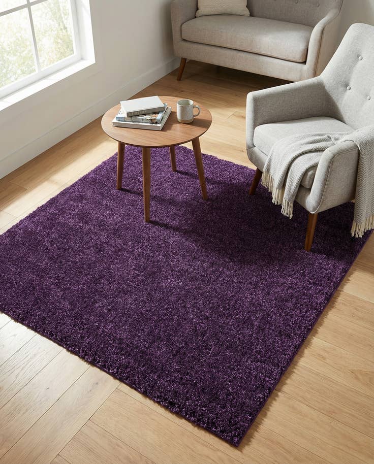 Detail image of 5' 3 x 5' 3 Solid Frieze Square Rug