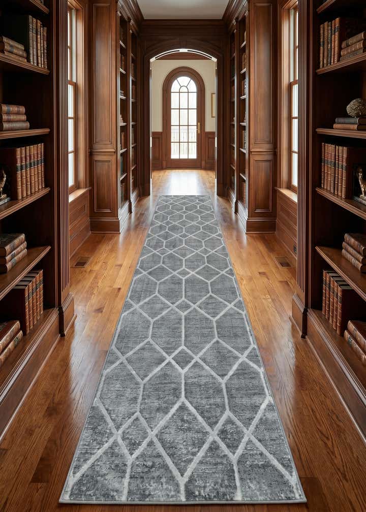 3' x 19' 8 Lattice Trellis Runner Rug