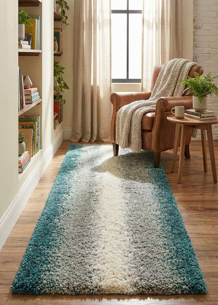 2' 7 x 8' Soft Touch Shag Runner Rug