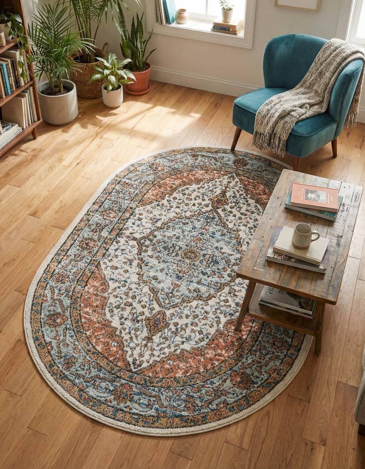 Detail image of  4' x 6' Nyla Oval Rug