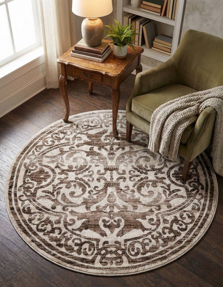 Detail image of 4' x 4' Hermitage Round Rug