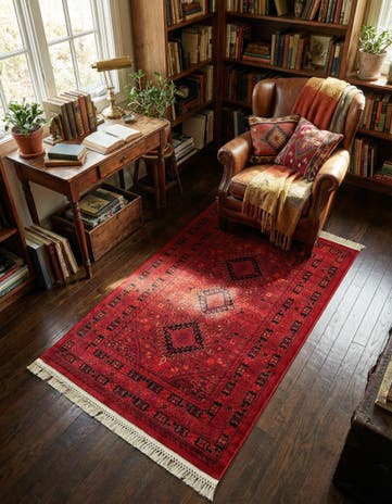 Red Bokhara Rug
