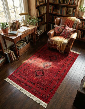 Red Bokhara Rug