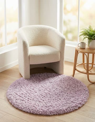 3' 3 x 3' 3 Infinity Shag Round Rug