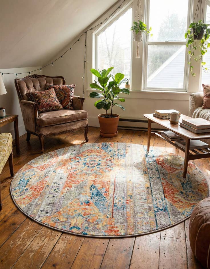 Detail image of 5' x 5' Madrid Round Rug