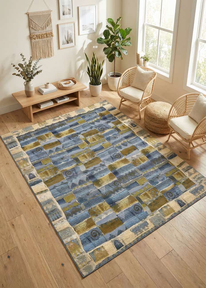 10' x 12' 2 Easy-Clean Modern Indoor / Outdoor Rug