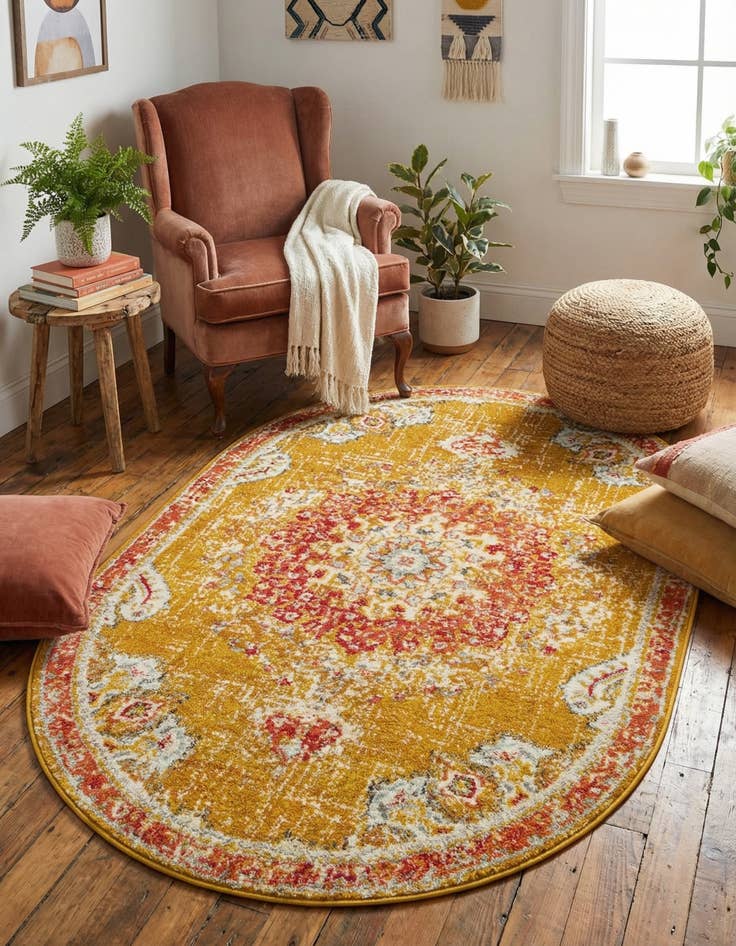 Detail image of 4' x 6' Madeline Oval Rug