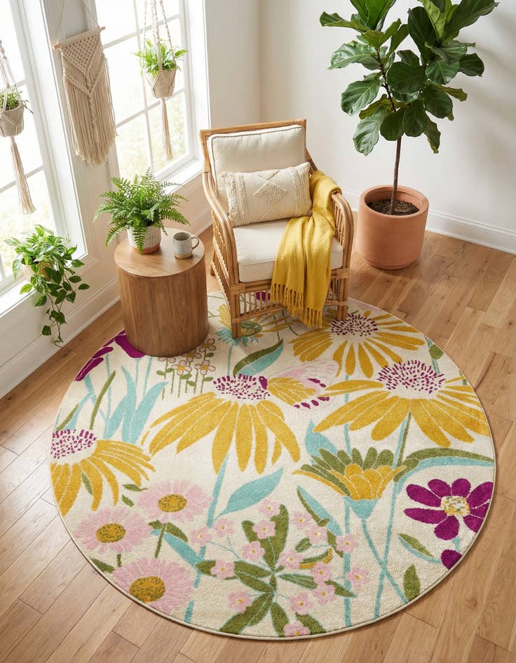 Detail image of 7' x 7' Bloom Round Rug