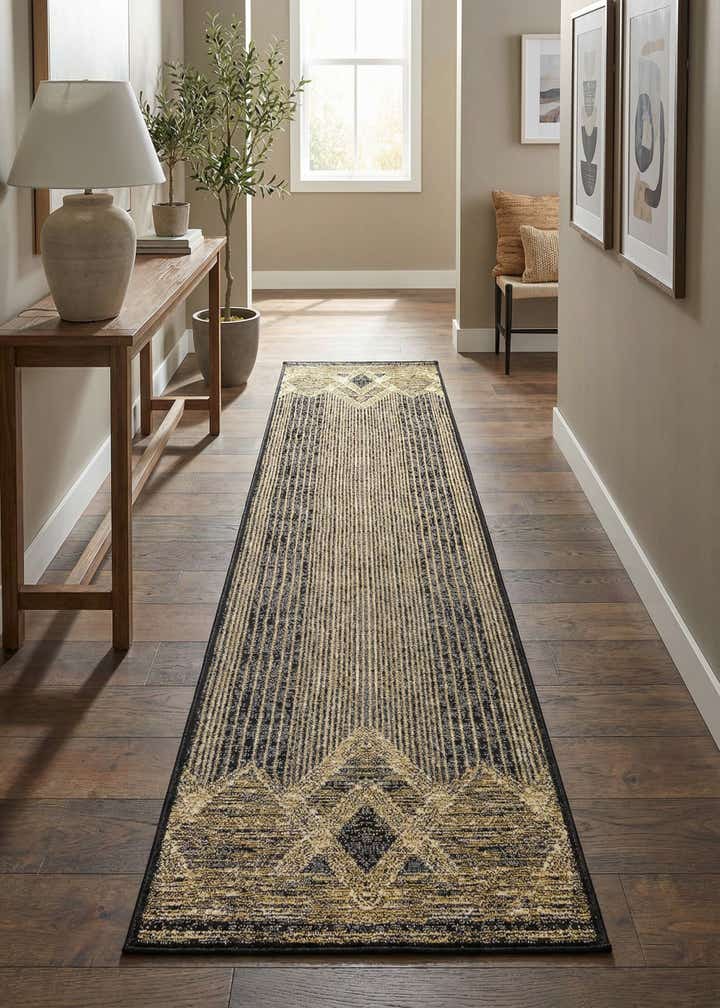2' x 8' Easy-Clean Modern Indoor / Outdoor Runner Rug