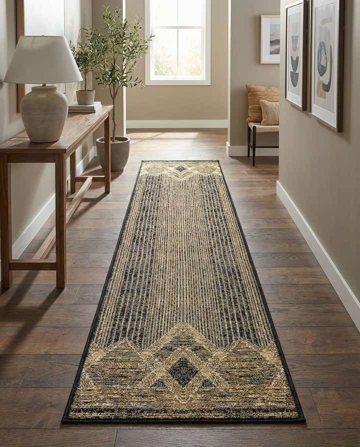 2' x 8' Easy-Clean Modern Indoor / Outdoor Runner Rug