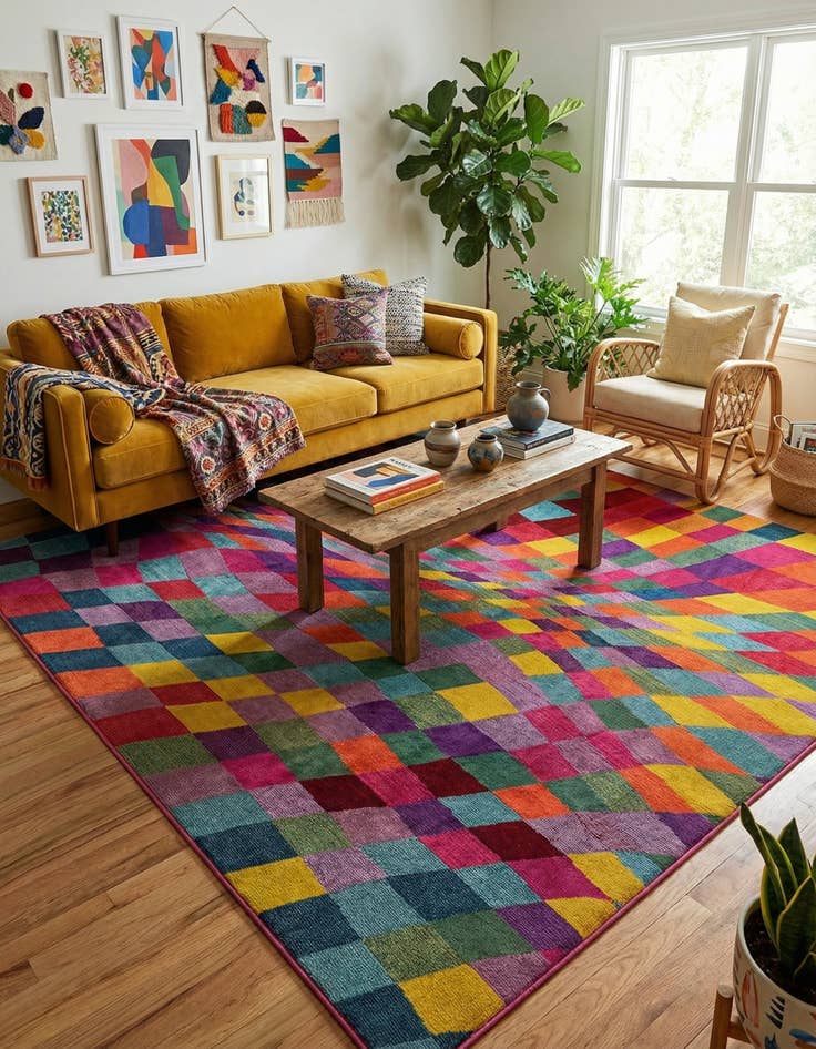 Detail image of 8' x 11' Washable Hyacinth Rug