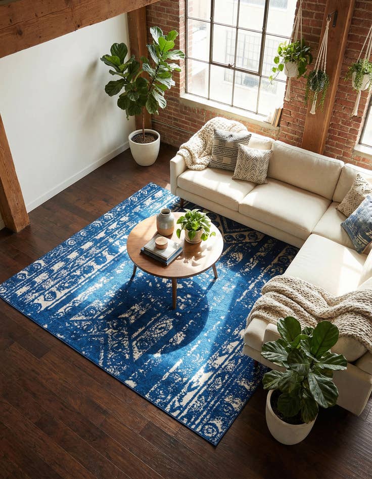 Detail image of 7' x 7' Lennon Square Rug