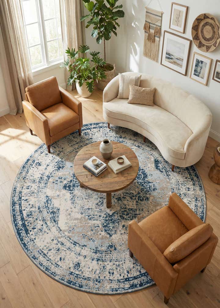 13' x 13' Monte Carlo Round Rug