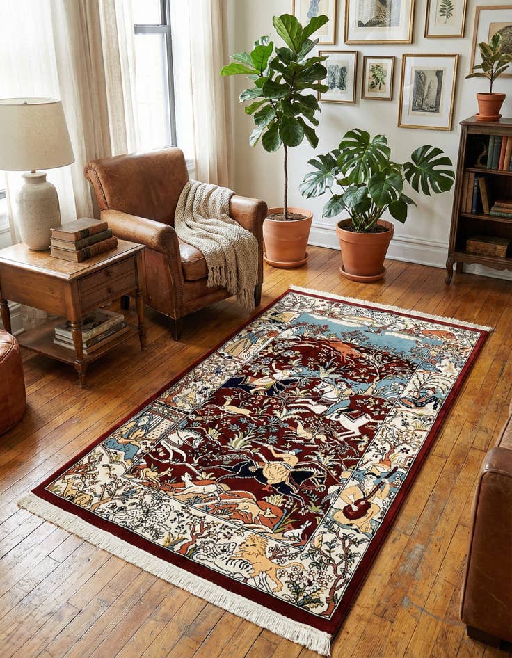 Detail image of 3' x 5' 3 Nain Design Rug