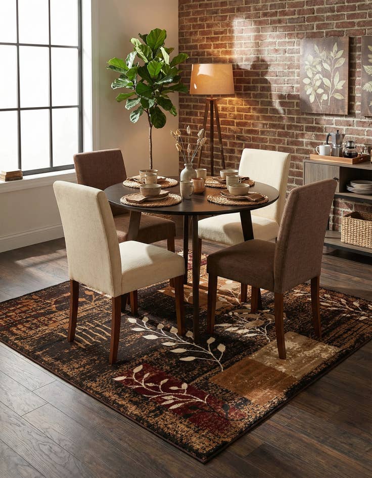 Detail image of 6' 1 x 6' 1 Cafe Square Rug