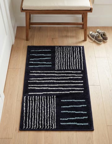 Navy Blue Hanahan Rug