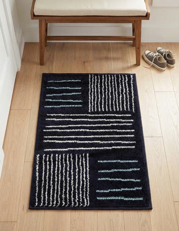 Navy Blue Hanahan Rug